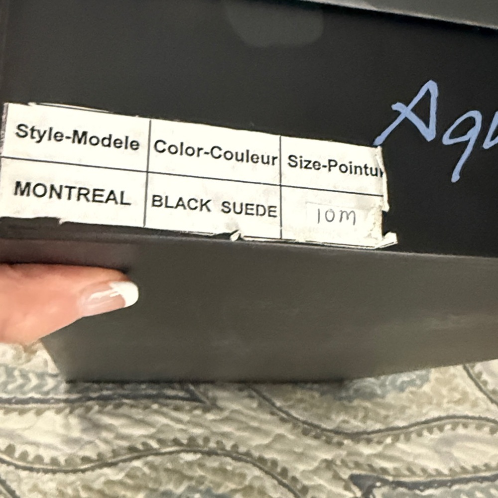 New in box, Aqua Diva tall black suede boots
size 10 M - Picture 11 of 15